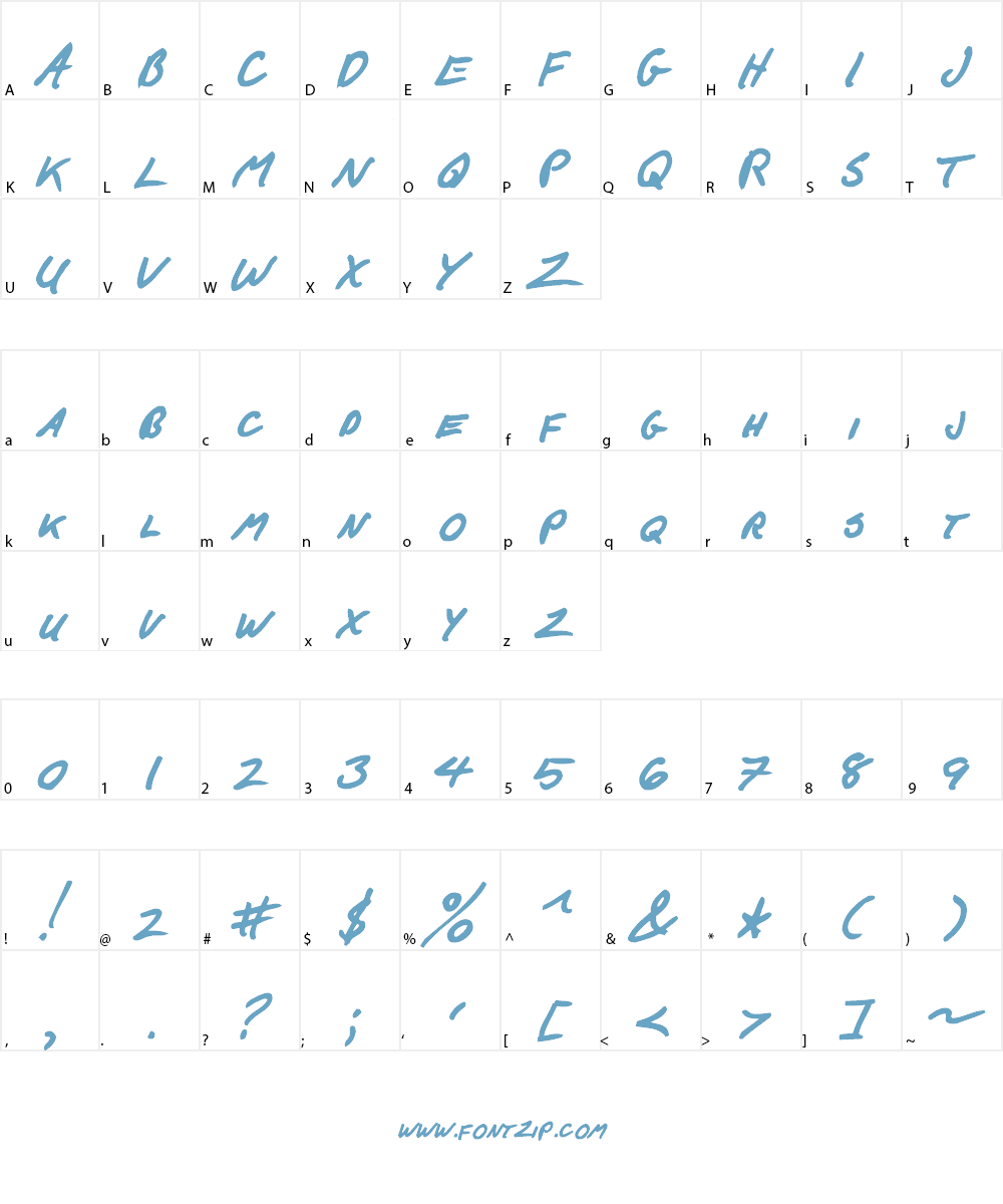 F*ck Beans Font Character